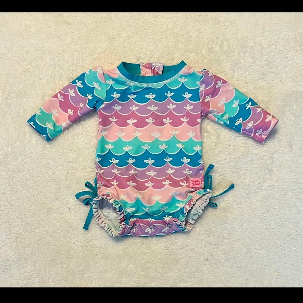 Adorable!! Rufflebutts Infant Girls Swimsuit, Size 0-3 months, NWOT!